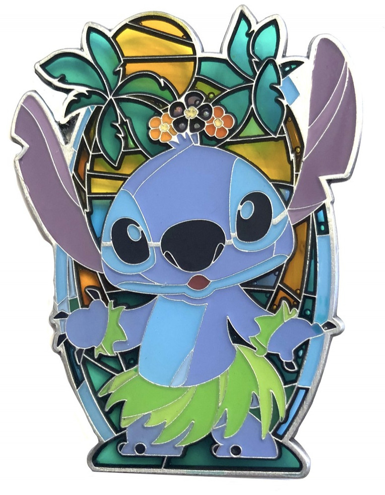 41961 Stained Glass Hula Stitch Hot Topic Lilo Stitch