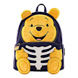 Loungefly Winnie The Pooh Skeleton Plush Cosplay Halloween Mini Backpack