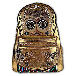 C-3PO Embroidered Day Of The Dead Cosplay Mini Backpack
