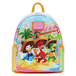 Three Caballeros Beach Scene Mini Backpack
