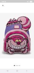 Loungefly Disney Alice in Wonderland Fuzzy Cheshire Cat Mini Backpack - BoxLunch Exclusive