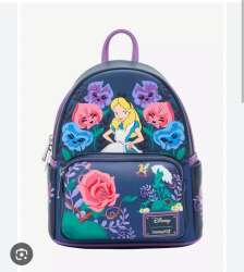 Loungefly Disney Alice in Wonderland Alice & Flowers Mini Backpack
