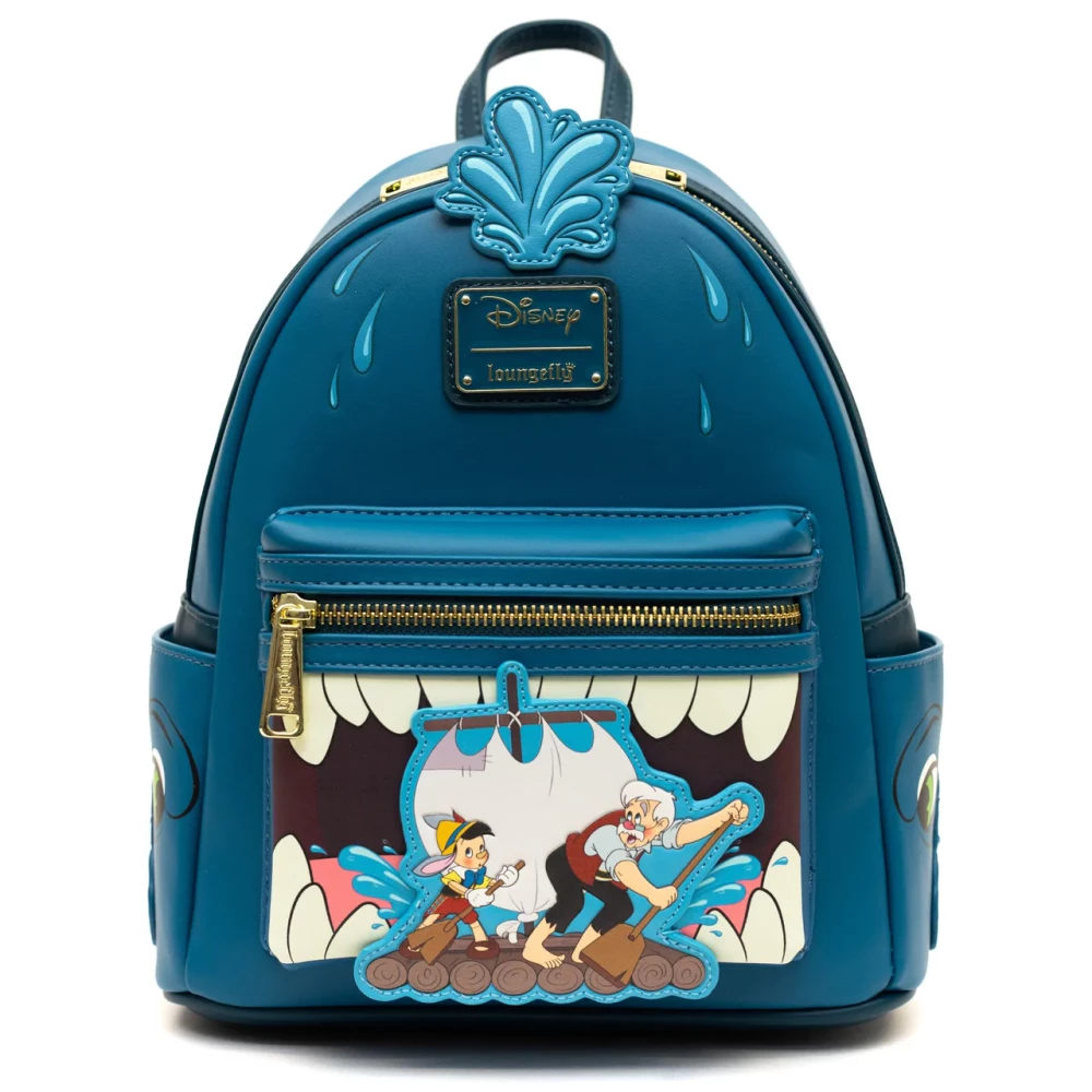 Loungefly Disney Pinocchio Monstro Mini Backpack Pink a la Mode