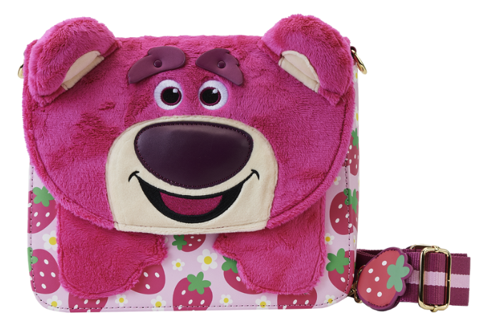 Toy Story Lotso Plush Berry Strap Crossbody Bag - Loungefly  display picture 1