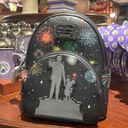 Disney Parks 100 Walt & Mickey Mouse Partners Light-Up Loungefly Mini Backpack