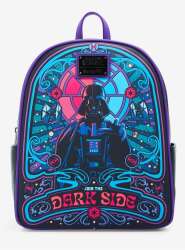 Loungefly Star Wars Darth Vader Colorful Dark Side Portrait Glow-in-the-Dark Mini Backpack - BoxLunch Exclusive