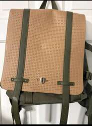 Disney Pin Trading Collector Mickey Icon Flair Messenger Backpack Bag 16”x 12”