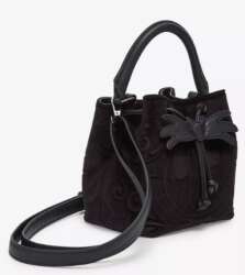 Loungefly Disney Jack Skellington Bow Tie Velvet Bucket Bag — BoxLunch Exclusive