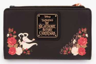 Loungefly Disney The Nightmare Before Christmas Foral Zero Wallet - BoxLunch Exclusive