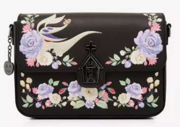 Loungefly Disney The Nightmare Before Christmas Floral Zero Crossbody Bag - BoxLunch Exclusive (Purple/Black Chrome)