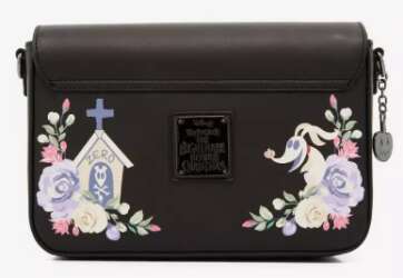 Loungefly Disney The Nightmare Before Christmas Floral Zero Crossbody Bag - BoxLunch Exclusive (Purple/Black Chrome)