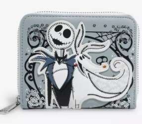Loungefly Disney The Nightmare Before Christmas Jack & Zero Sequin Wallet — BoxLunch Exclusive