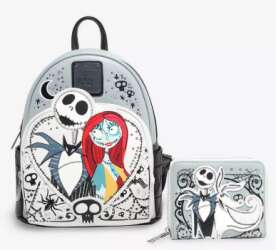 Loungefly Disney The Nightmare Before Christmas Jack & Zero Sequin Wallet — BoxLunch Exclusive