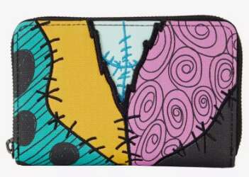 Loungefly Disney The Nightmare Before Christmas Sally Pattern Small Zip Wallet