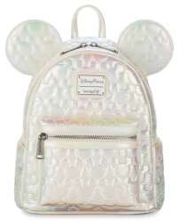 Disney Mickey Mouse Quilted Iridescent Loungefly Mini Backpack
