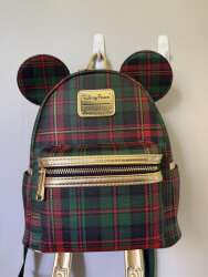 Loungefly Mickey Mouse Plaid Mini Backpack