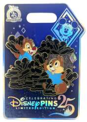 100002 - Disney Pin Trader Life Collection - Chip and Dale with Pin Backs - Walt Disney World alternate image