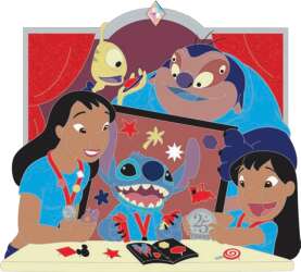100038 - Pin Trading Carnival Collection - Stitch & Ohana - Walt Disney World alternate image