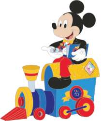100057 - Mickey on Engine - Walt Disney World