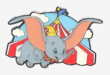 Dumbo Flying with Circus Tent