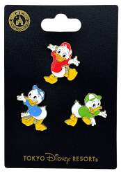 100071 - Donald's Nephews Series - Huey, Dewey & Louie Pin Set - Tokyo Disneyland Resort
