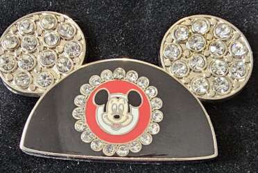 Mickey ears hat, silver jewels