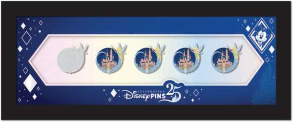 Pin Trading Progression: Tinker Bell 5-Pin Framed Set