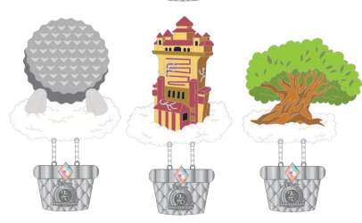 100178 - Up, Up and Away! Acrylic Stand 8-Pin Set - Walt Disney World alternate image