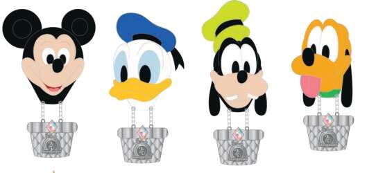 100178 - Up, Up and Away! Acrylic Stand 8-Pin Set - Walt Disney World alternate image