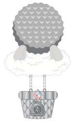 Up, Up and Away! Acrylic Stand Set – Spaceship Earth Balloon ONLY