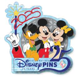 100203 - 25 Years of Disney Pins Welcome Gift – Spaceship Earth 2025 Logo - Walt Disney World alternate image