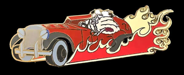 100244 - Cruella De Vil - In Flaming Car - Disney Auctions