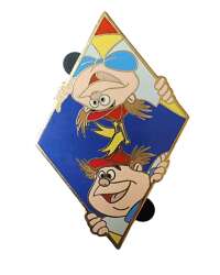 81873 - Disney Auctions (P.I.N.S.) - Peek-A-Boo - Tweedle Dee & Tweedle Dum Blue Diamond - Disney Auctions alternate image