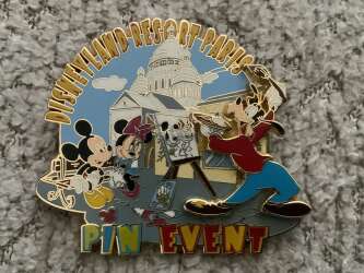 100345 - Bonjour Paris Pin Event - Mickey & Minnie Mouse - Disneyland Resort Paris