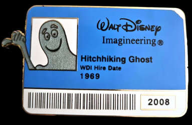 Hitchhiking Ghost ID Badge