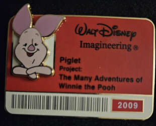 100414 - I.D. Badge Series 3 - Piglet ID Badge - Walt Disney Imagineering