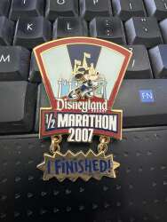100454 - Unknown Series - DLR 1/2 Marathon Mickey I Finished 2007 - Disneyland Resort