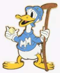 Donald Duck Playing Polo