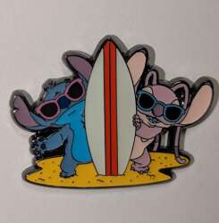 Stitch & Angel with Surf Board