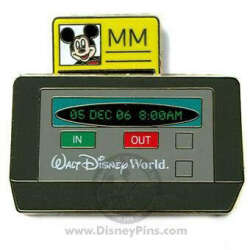 100620 - Cast Exclusive - WDW Exclusive: Time Clock Slider (Surprise Release) - Theme Park Cast Member Exclusive