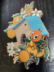 100714 - Davincifantasypin - Davincifantasypins - Orange Bird House - Fantasy Unlicensed