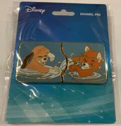 100751 - BoxLunch - Disney - Copper splashing Tod - 2-pin set - Disney Licensed