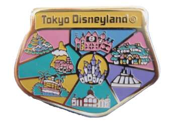 100777 - Tokyo Disney Resort - Tokyo Disney Resort Map — Pink Variant - Tokyo Disneyland Resort
