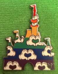 100937 - WDW Hidden Disney Series 2025 Wave B: Castles - Rainbow Heart Hands - Walt Disney World alternate image