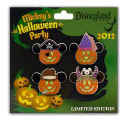 Mickey's Halloween Party Costumed Pumpkins Pin Set