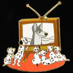 101041 - 101 Dalmatians - Dalmatians Watching Thunderbolt - Disney Auctions