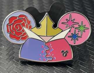 101126 - DLR Hidden Disney Series 2025 Wave B: Ear Hats - Aurora CHASER - Pink and Blue Dress - Disneyland Resort