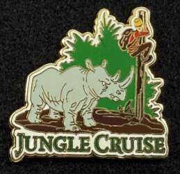 101176 - Attraction Trios - Jungle Cruise - Point in the End Rhinoceros - Disneyland Resort