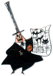101214 - The Nightmare Before Christmas - The Mayor Showing Halloween Plans - Disney Auctions