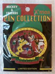 101284 - Mickey & Friends ‘Xmas Pin Collection - Goofy & Pluto - Oval - Disney Licensed